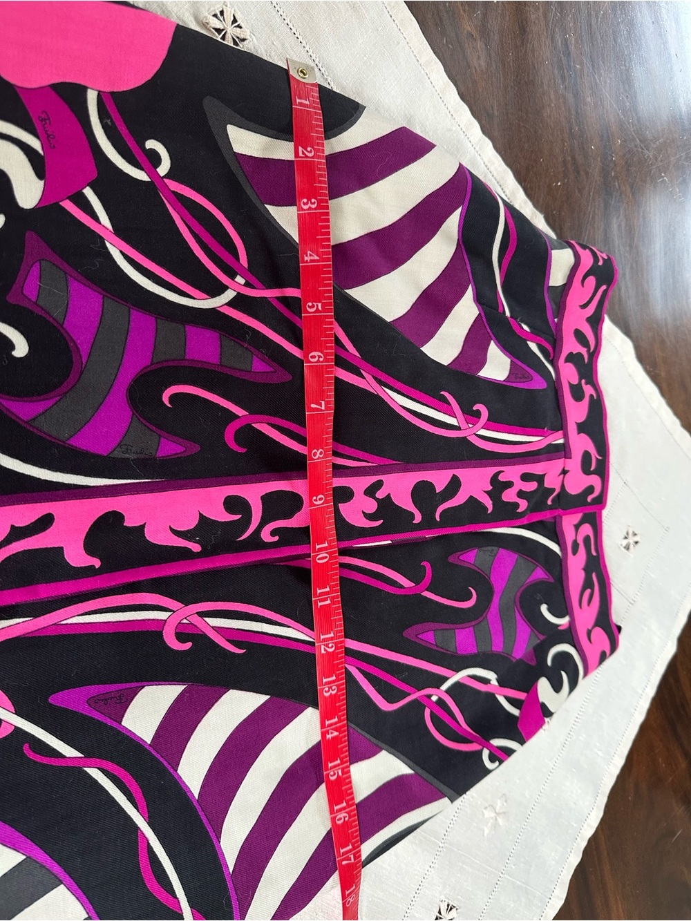Emilio Pucci 1970’s Vintage Window Pane Wool Maxi Skirt - Picture 7 of 16